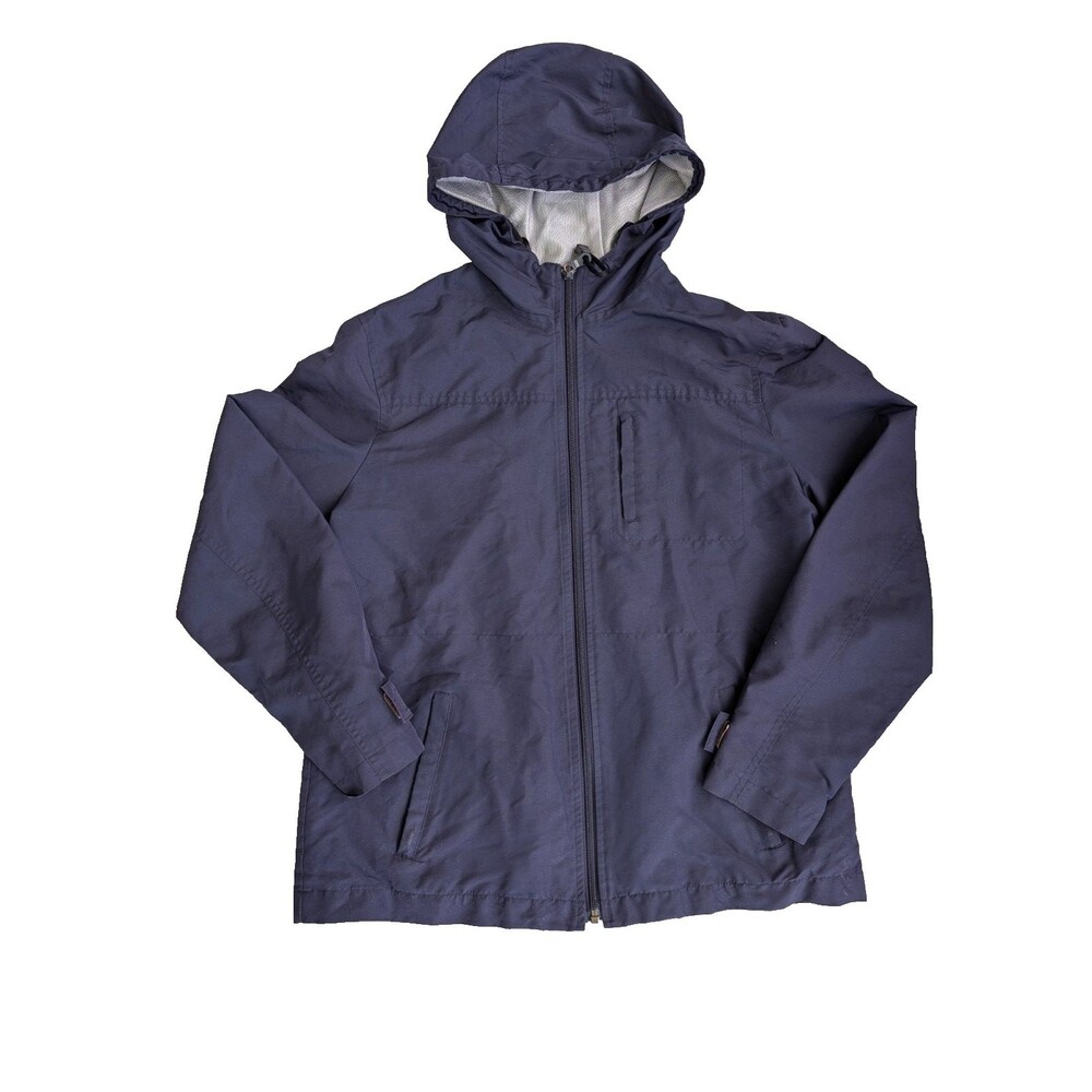 GAP Women’s Navy Blue Hooded Windbreaker Jacket Mesh Lined Full Zip